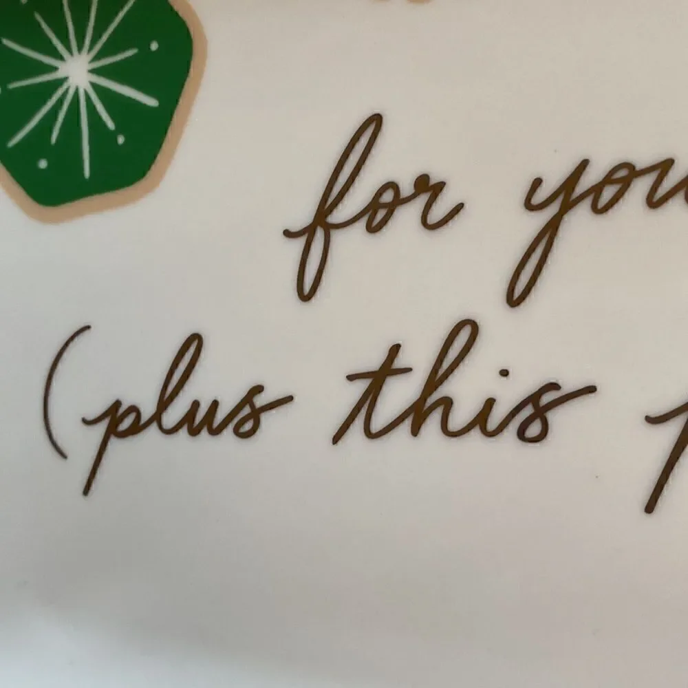 NWT Kate Spade Lenox Cookie Time Giving Plate Christmas Tray